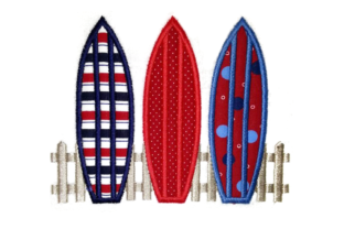 3 Surfboards on Fence Applique Review