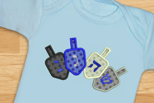 4 Hanukkah Dreidels Applique Review