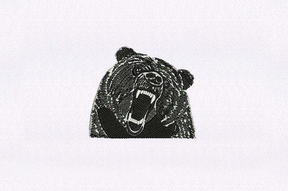 Black Bear Face Embroidery Review