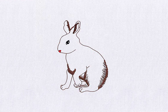 Bunny Rabbit Embroidery for Seasonal Projects