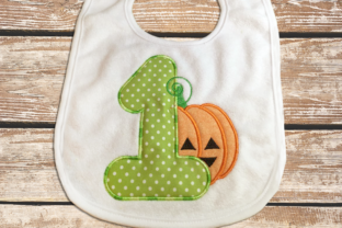 First Halloween Pumpkin Applique Review