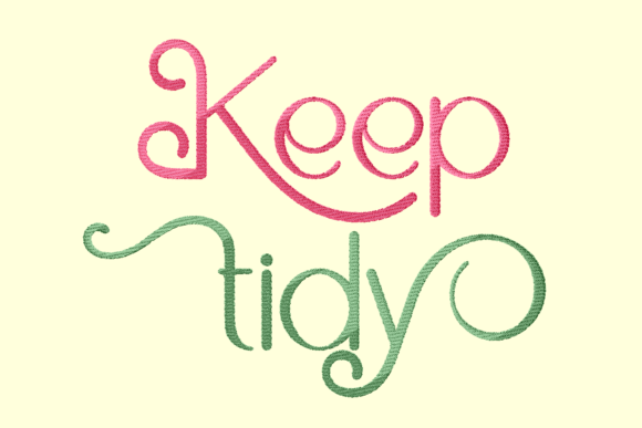 Keep Tidy Lettering Embroidery Review