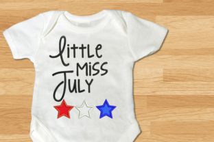 Little Miss July Stars Applique Review