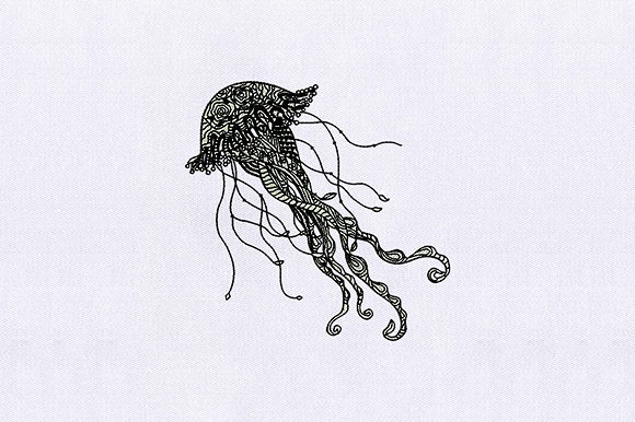 Mandala Jelly Fish Embroidery Review