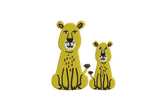 Mom and Baby Lions Embroidery Review