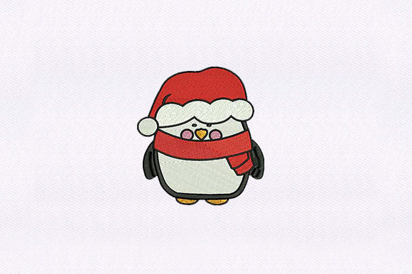 Penguin with Santa Hat Embroidery Review