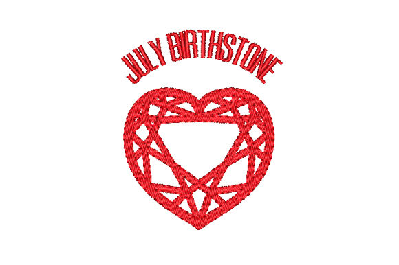 Ruby Birthstone Faceted Heart Review