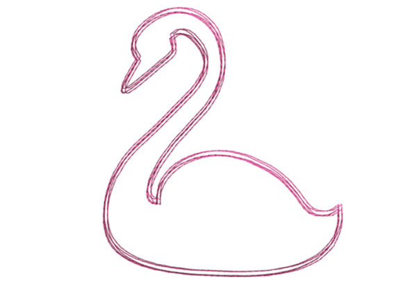 Swan Scribble Stitch Review for Seasonal Embroidery